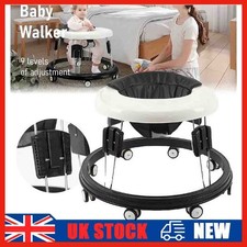 8-Gear Foldable Baby Walker Adjustable Height Portable Learning Walker Toddler