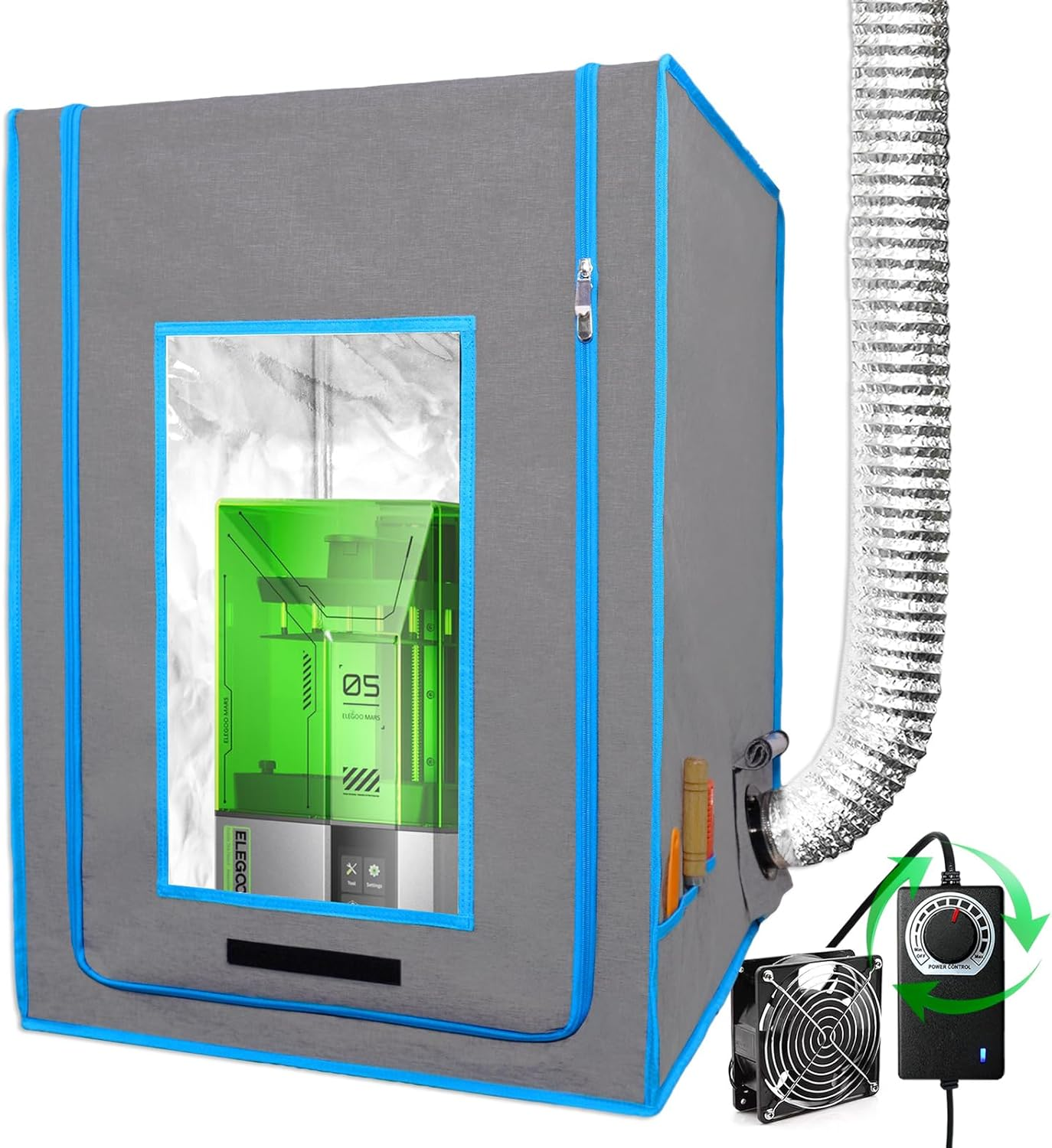 Resin 3D Printer Enclosure with Ventilation, 3D Printer Vented Enclosure Tent Co