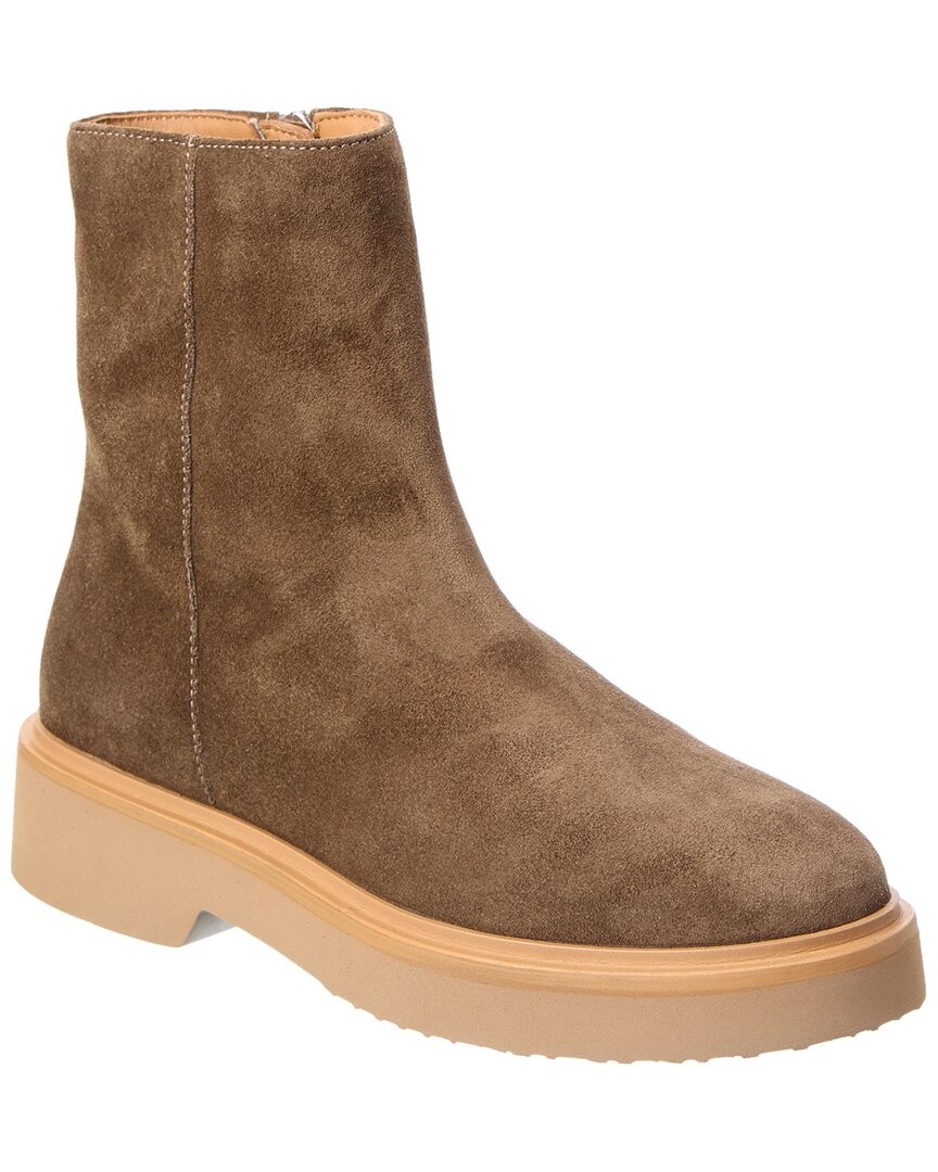 Aquatalia Maddie Waterproof Suede Bootie Women's Beige 5.5