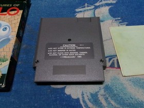 #695 ADVENTURES OF LOLO Nintendo NES Cart w/ Box Sleeve Styrofoam TESTED