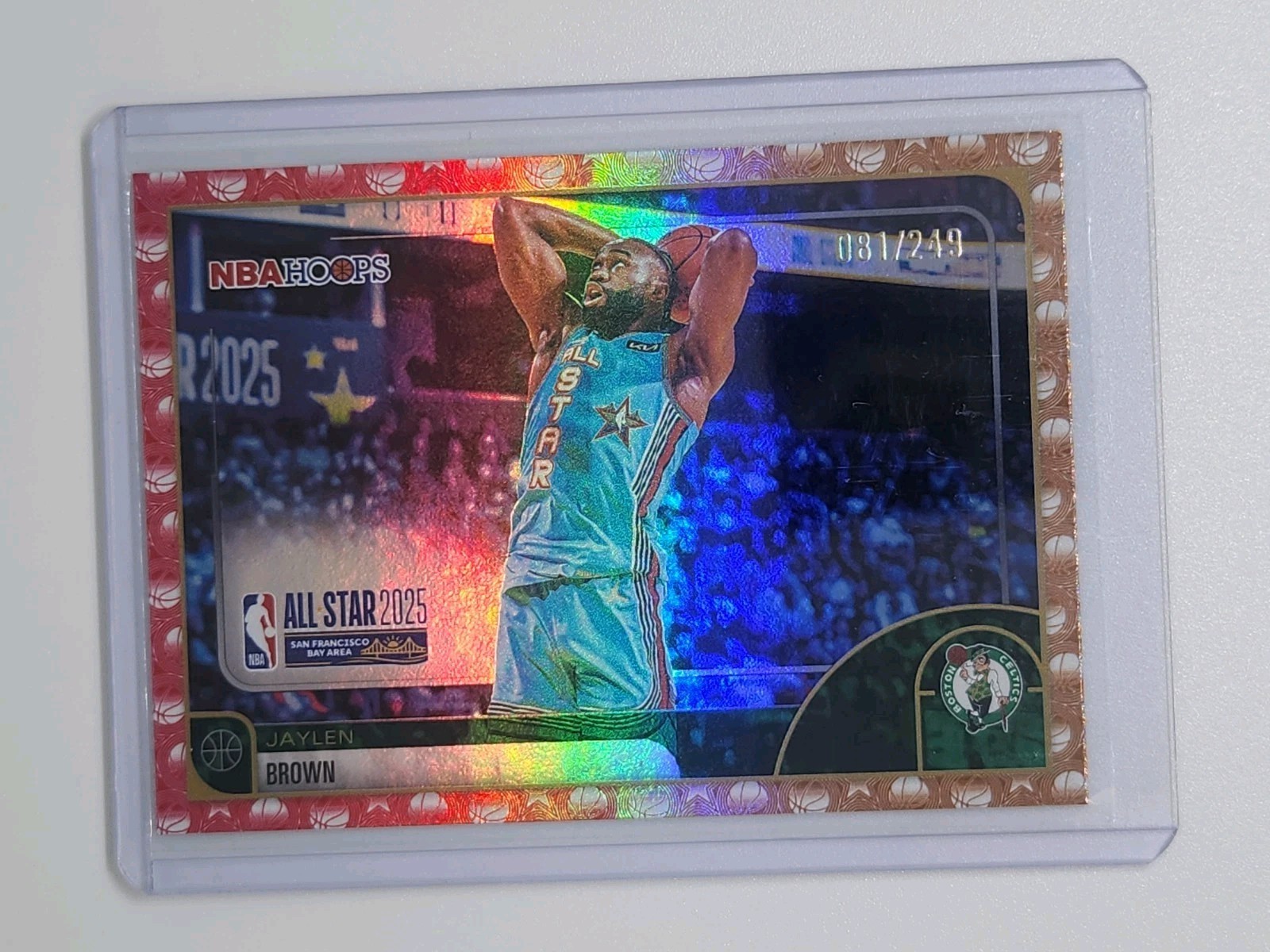 2025-26 Topps Nba Hoops - All-Stars Jaylen Brown #271 Red & Orange Rainbow /249