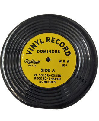 Vinyl Record Dominoes Domino Steine Dominospiel  Gesellschaftsspiel Neu 2.Wahl*