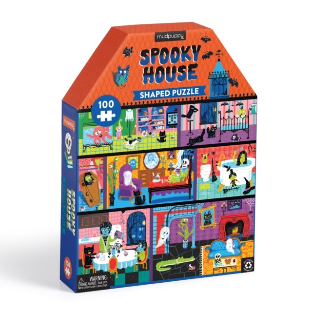Spooky House 100 PC HouseShaped Puzzle 9780735378896