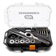 Metric Ratcheting Tap and Die Set 15-Piece 