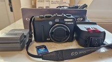 Canon PowerShot G9 + Speedlite 220EX, Boxed, Charger, Case, strap, 4GB card, VG