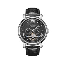 SAMUEL JOSEPH, BLACK ,Limited Edition  Automatic Skeleton Men's Watch RRP £640
