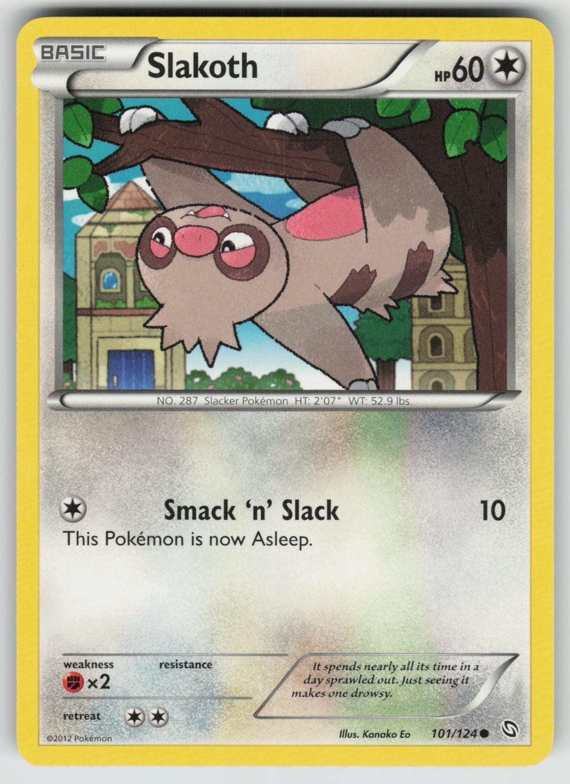 SLAKOTH 101/124 COMMON DRAGONS EXALTED POKEMON NEAR MINT