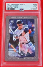 2017 Diamond Kings Aaron Judge Gray Framed Rookie Card #138 PSA Mint NY Yankees