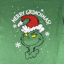 Dr. Seuss The Grinch "Merry Grinchmas" Holiday T-Shirt Size Kid s XL