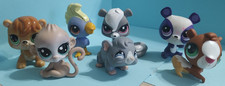 Lot of 7 Littlest Pet Shop Guinea Panda Hamster LPS