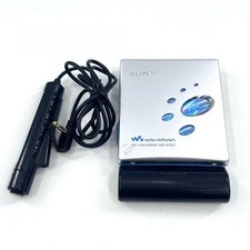 Sony MZ-E520 Minidisc MD Player Silver Walkman MDLP Portable Music Player Tested