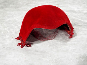 Vintage Bernard Workman Red Cocktail Hat? - Made in France