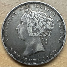 1899 Canada Newfoundland Silver 50 Cents Coin