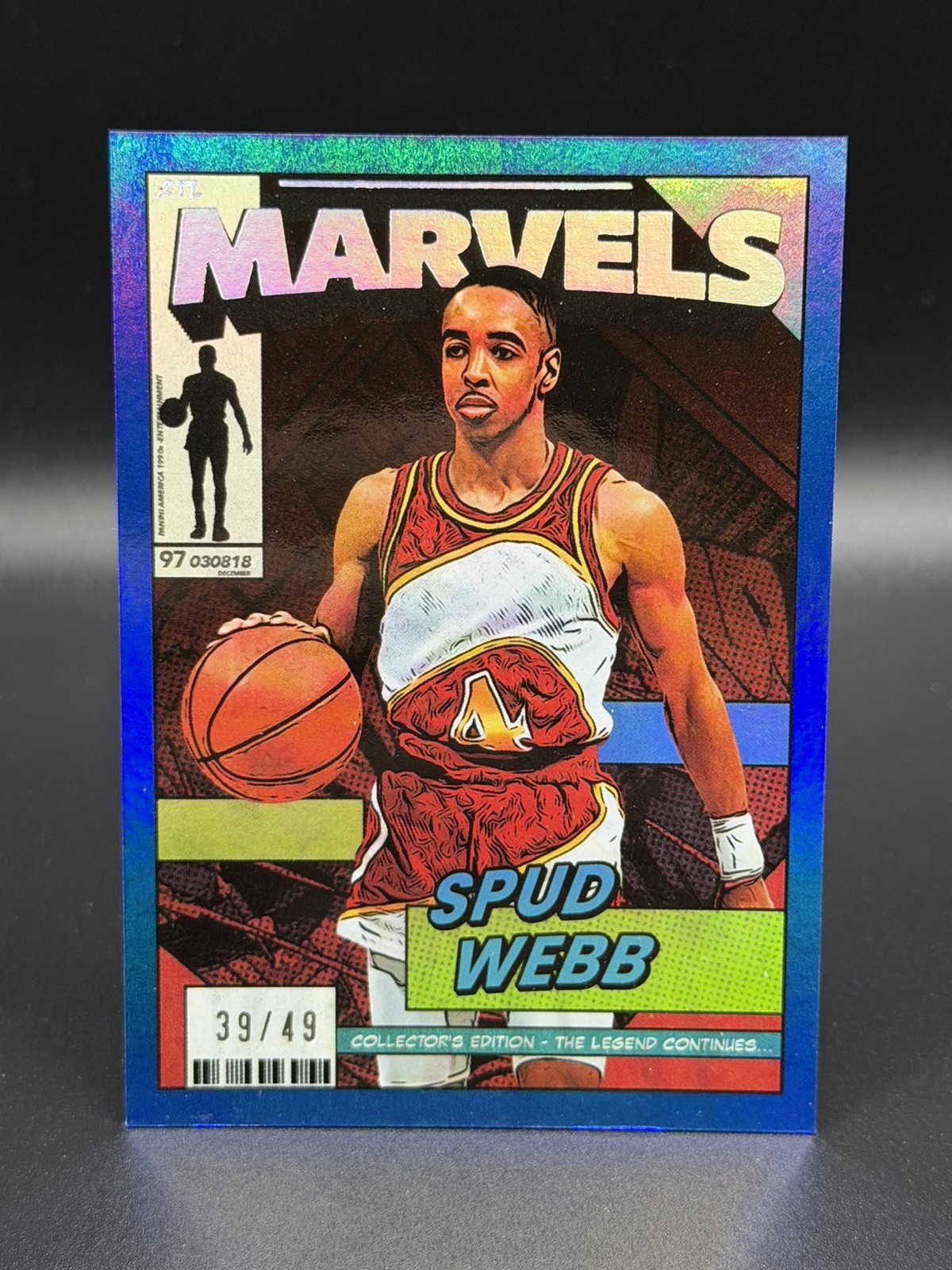 2026 Panini Decades 90s Spud Webb Marvels Blue Foil /49