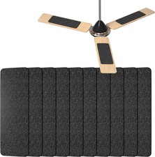 10 Pack Ceiling Fan Filters for Fan Blades, Activated Coconut Carbon Dust Catche