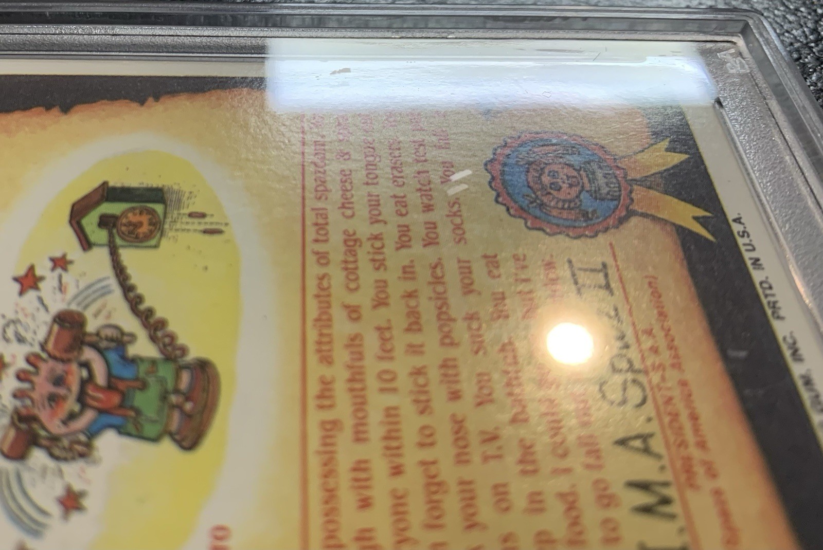 1985 Garbage Pail Kids OS2 Muggin Megan 42b PSA 10 GEM MINT-RARE GLOSSY CARD TWT view 10