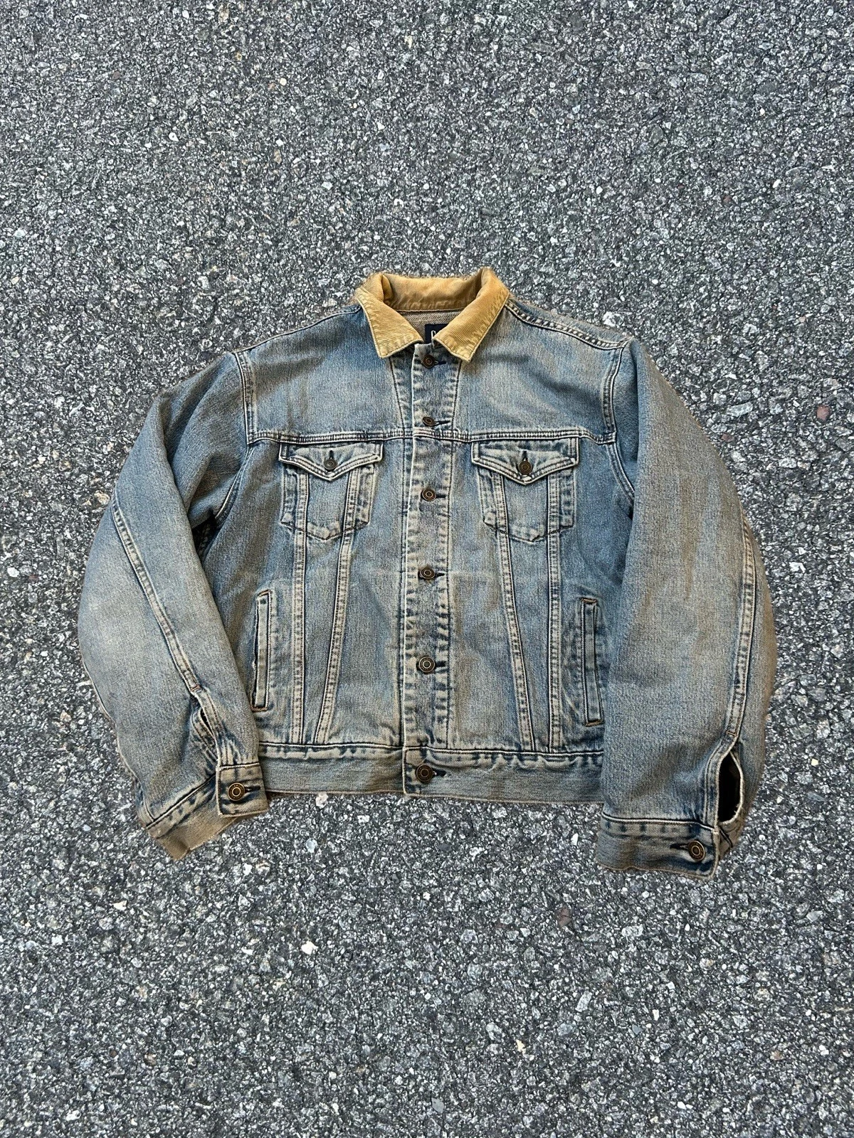 Vintage Gap Blanket Lined Denim Jacket Medium 90s Y2K
