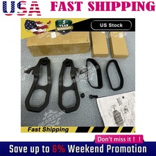 Set For 2019-2023 Dodge Ram 1500 Dt Front Black Tow Hooks Left Right Whardware