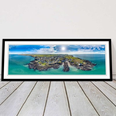 Anglesey Luftbild. Panorama gerahmter Bilddruck Wales Rahmenwahl