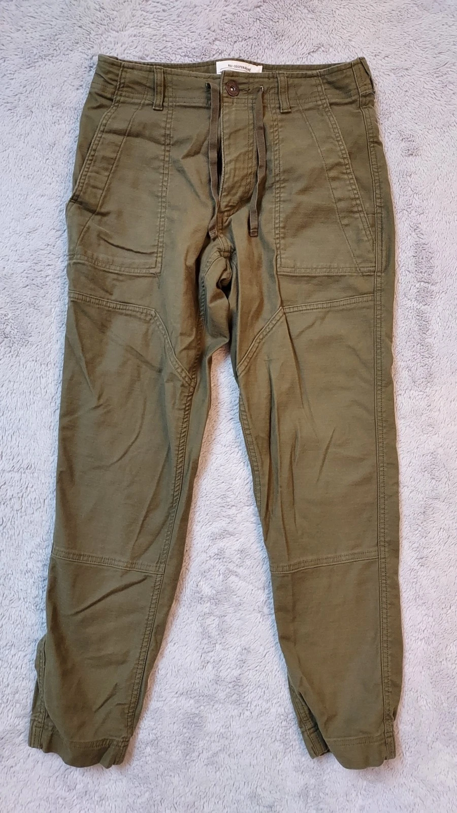 REI Co-op Pants Men 28x30 Trailsmith Joggers Double Knee Drawstring Hiking Brown