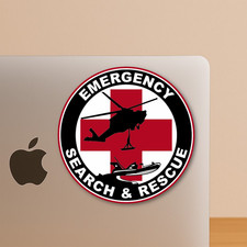Emergency Search  Rescue Team Sticker - Technical Rescue Decal for Laptops