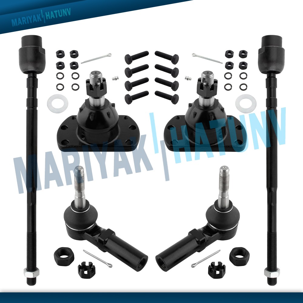 6X Front Ball Joint Inner Outer Tie Rods For Regal Monte Carlo Grand Prix Lumina