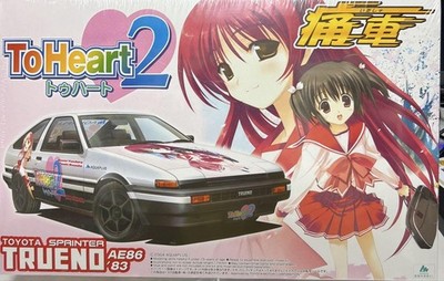 AOSHIMA ToHeart 2 Toyota Sprinter Trueno AE86 Itasha Modellbausatz ungeöffnet