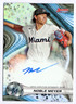 NOBLE MEYER 2024 BOWMAN BEST PROSPECT REFRACTOR AUTOGRAPH CARD R/C MIAMI MARLINS