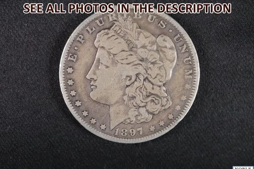 NobleSpirit } 1897 O Morgan Silver Dollar Fine