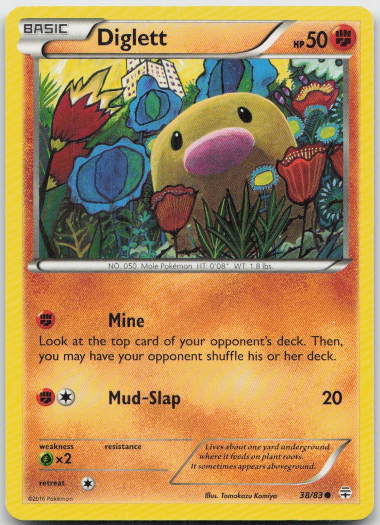 Diglett 38/83 Common Generations Pokemon MP