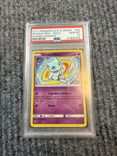 2017 Pokemon Sun & Moon Shining Mew 40/73 Holo Shining Legends PSA 10 Gem Mint