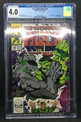 The Incredible Hulk #376 CGC Grade 4.0 Bob McLeod Variant Cover