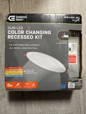 Commercial Electric Ultra Slim 6 in. Color Selectable Canless Recessed LED Kit