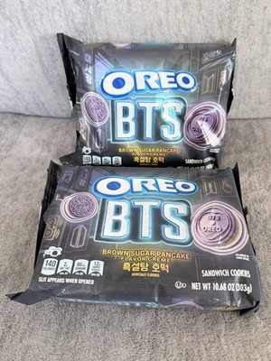 2x BTS Oreo Limited Edition Brown Sugar Pancake Sandwich Cookies 10.68 oz