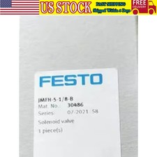 US FREE TAX New FESTO JMFH-5-1/8-B 30486 INDUSTRIAL SOLENOID VALVE
