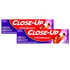 CLOSE-UP Fresh Breath Cinnamon Anticavity Fluoride Toothpaste, 4 Oz. Pack of 2
