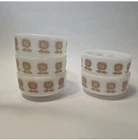 New ListingVintage Federal Glass Brown Sunflower Dish Set Lot Of 9
