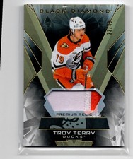 2025-26 Upper Deck Black Diamond Premium Relics Troy Terry 33/49 Anaheim Ducks