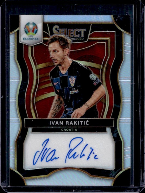 2020-21 Panini Select UEFA Euro Ivan Rakitic Signatures Auto #SI-IR Croatia