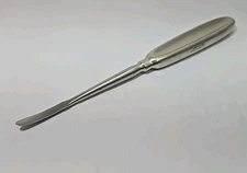 JARIT 285-384 Cushing Periosteal Elevator, Sharp, Curved, 7-5/8" Length