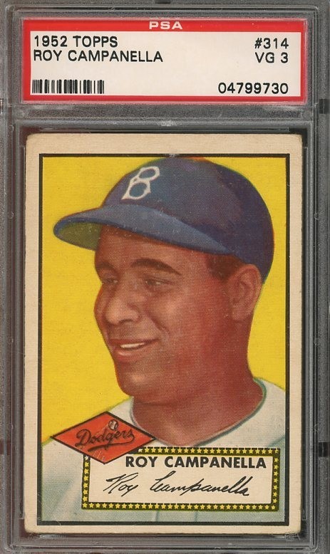 1952 Topps #314 Roy Campanella HOF VG PSA 3 Brooklyn Dodgers TOUGH! 9730