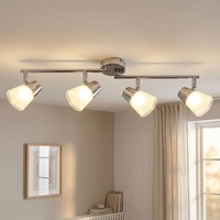 Led Decken Leuchte Arbeits Zimmer Spot Leiste Chrom Strahler Lampe Verstellbar
