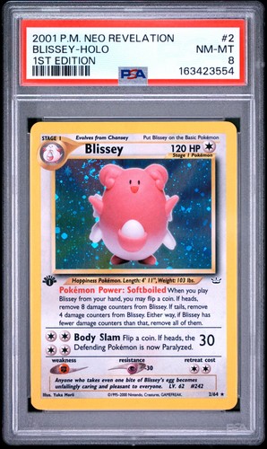 Blissey (1st Edition) graded PSA 8 for sale on eBay