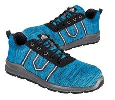 UK Size 12 Portwest  FC25 Argen S3 SRC Composite Toe Safety Trainers Teal  BNIB.