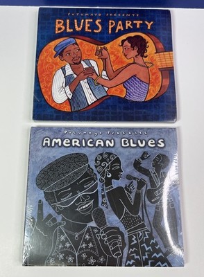 Putumayo Presents Lot of 2 CDs - American Blues 2012 & Blues Party 2016 - NEW