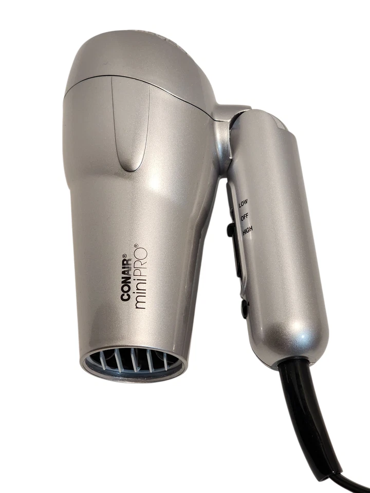 Secador de pelo de viaje Conair miniPRO turmalina cerámica mango plegable doble voltaje Foto 3 de 3