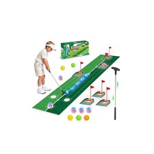 Golf Putting Set for Kids Light up Golf Game Toys with Putting Mat, Putter, ...
