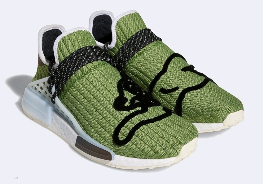 ADIDAS Originals x Pharrell BBC HU MND Running Dog Sneakers US 11 MEN RARE GREEN ADIDAS Originals x Pharrell BBC HU MND Running Dog Sneakers  main image 2