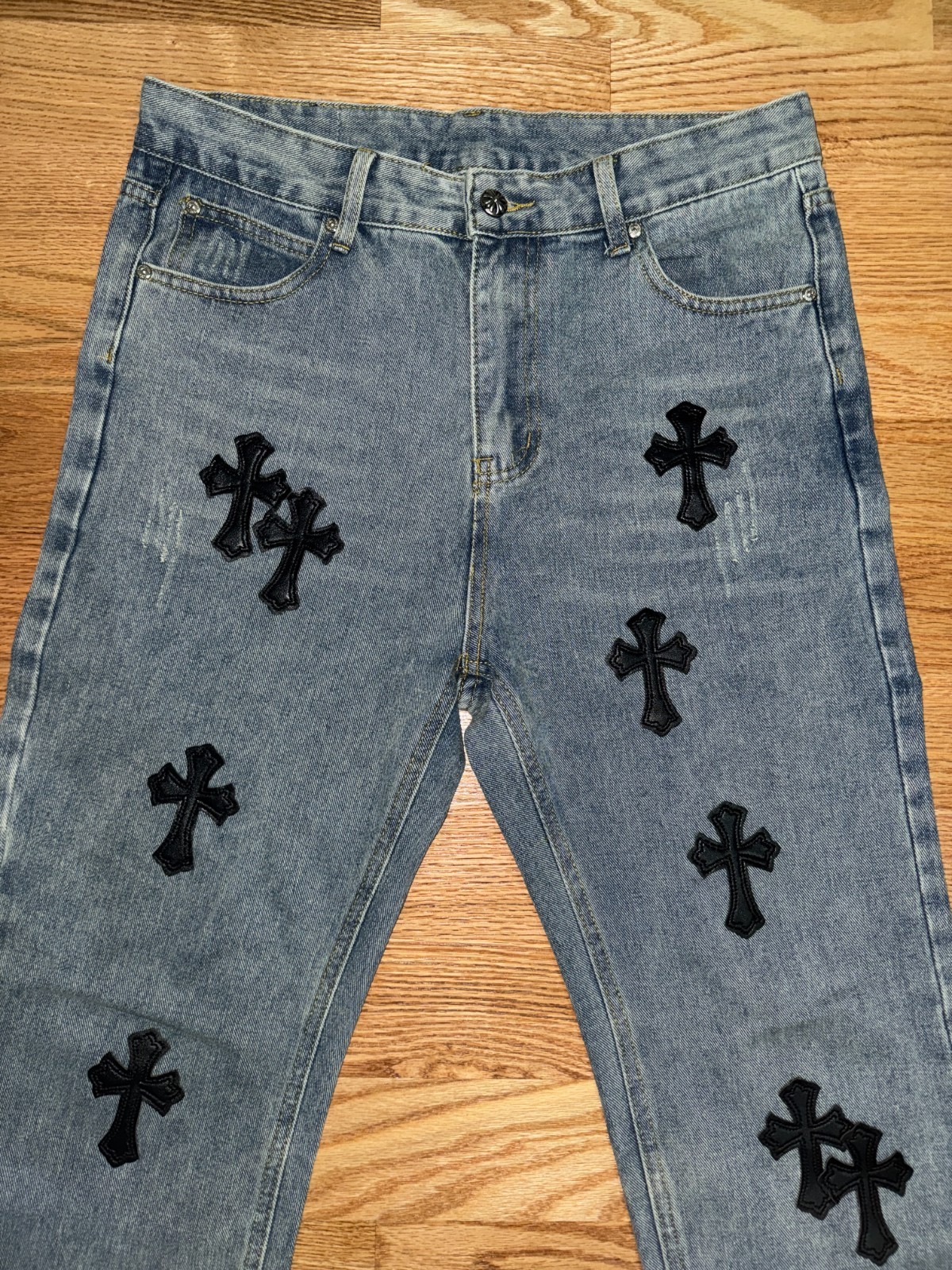 Chrome Hearts Cross Patch  Jeans - image 2