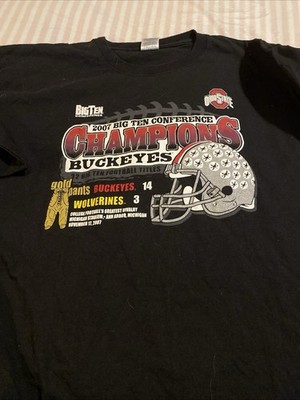 Ohio State Vs Michigan 2007 Big 10 Championship Tshirt Size XL